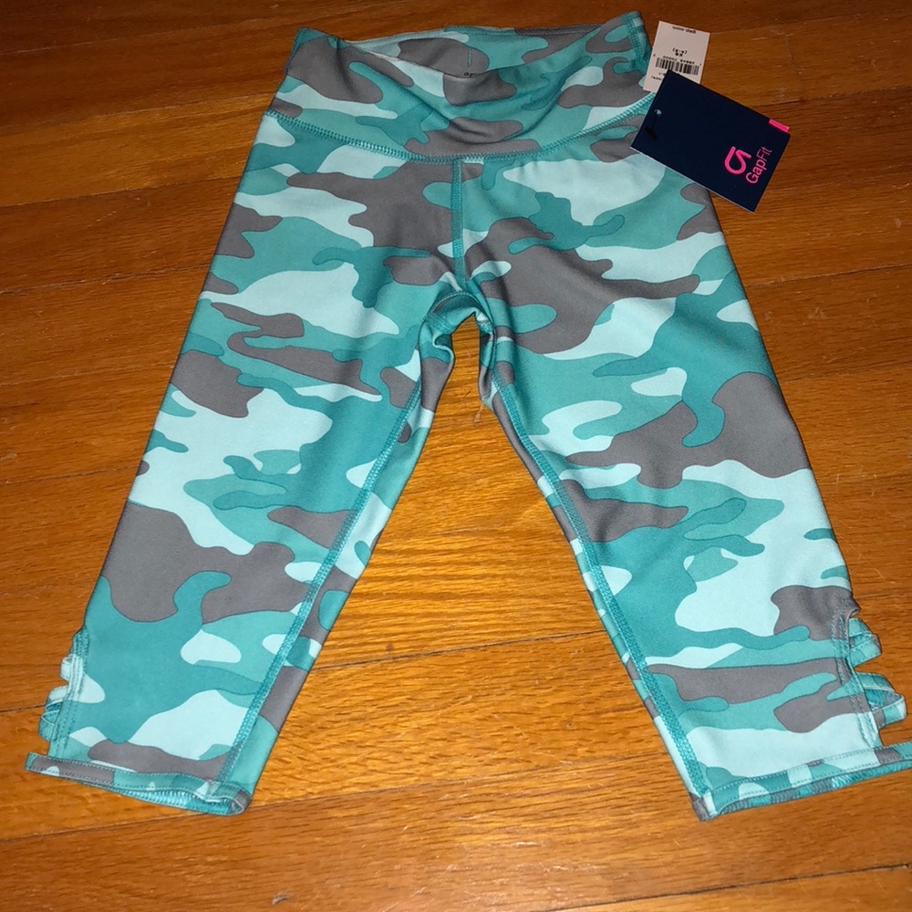 BNWT Girls Gap Fit Blue Camo Leggings SZ.XS4/5
